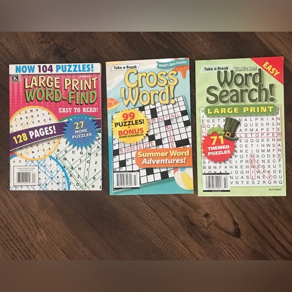 🧩❤️ BRAND NEW 5 pack WORD FIND CROSSWORD PUZZLE search LA TIMES LARGE EDITIONS - Picture 3 of 13